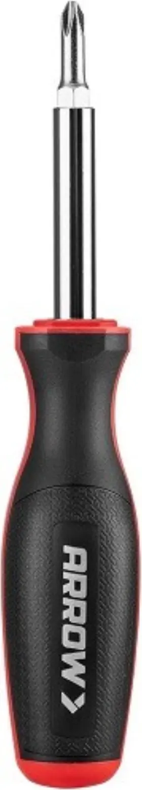 Arrow Fastener Aht04004 6-in-1 Multibit Screwdriver - 1pk