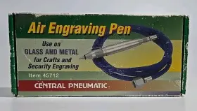 Central Pneumatic 45712 Air Engraving Pen Glass And Metal New