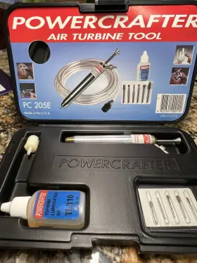 Pc-205e Powercrafter 822501000112 Air Turbine Tool Engraving And Carving Never Used Pc-205e Powercrafter 822501000112 Air Turbine Tool Engraving And Carving Never Used