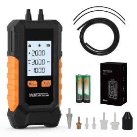 200kpa Ralbil Pt520 Digital Manometer -101 Gas Pressure Tester Data Zero And Mini