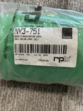 Nv3-751 Rpb 38 Inch Nylon Respirator Cape For Nova 3 Nv3-751 Rpb 38 Inch Nylon Respirator Cape For Nova 3