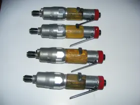 50sd Uryu Lot Of 4 Urya Pneumatic Airtools Screwdrivers 1/4in Tested Working