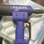 Gesipa Gun Blue Air Riveter Pneumatic With Charger. Fixed Price $125.00.