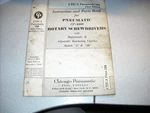 UP-135 Chicago Pneumatic Instruction & Parts Book, 1964 For CP-3008. Fixed Price $18.95.