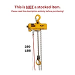 Harrington Ah Cord Controlled Air Hoist, 250 Lb Capacity, 10 Lift. Fixed Price $2800.00.