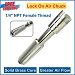 Haltec 377 Large Bore Lock Air Chuck Lb Long With 1/4 Inch Npt Female Thread. Fixed Price $35.56.