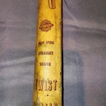 Vtg Aircraft Drill Bit High Speed 1/2"X12" Original Cardboard Case. Mcm. Fixed Price $12.99.